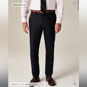 J.Crew Ludlow Slim-fit suit pant in English cotton-wool blend 32/32